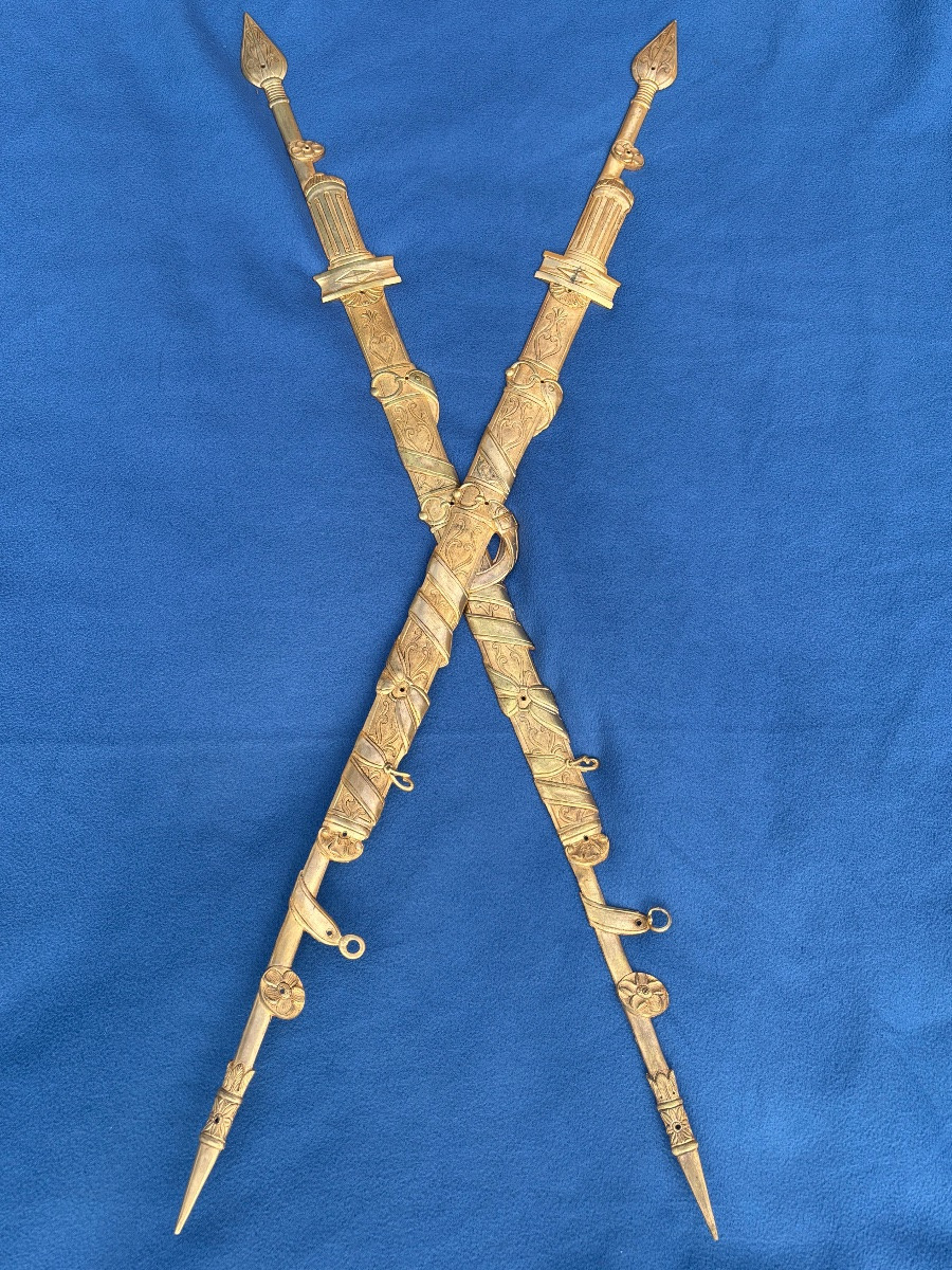 Bronzes d’ornement glaive Empire -photo-2