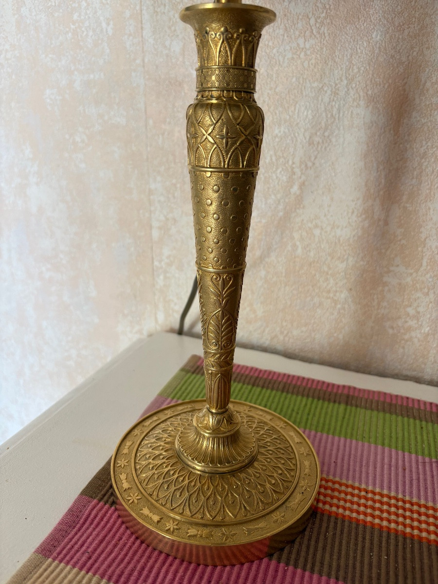 Empire Gilt Bronze Lamp -photo-3
