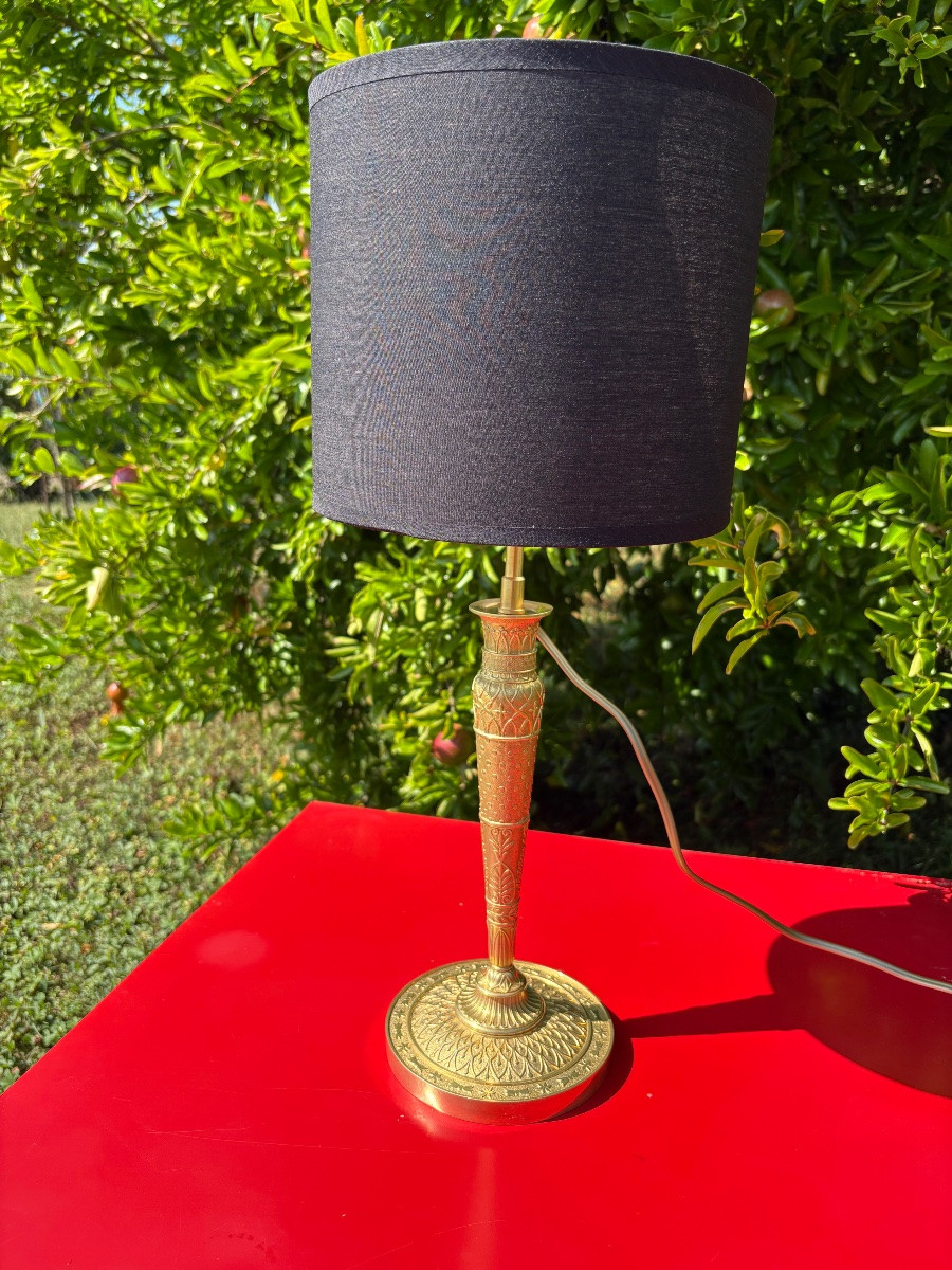 Empire Gilt Bronze Lamp -photo-4
