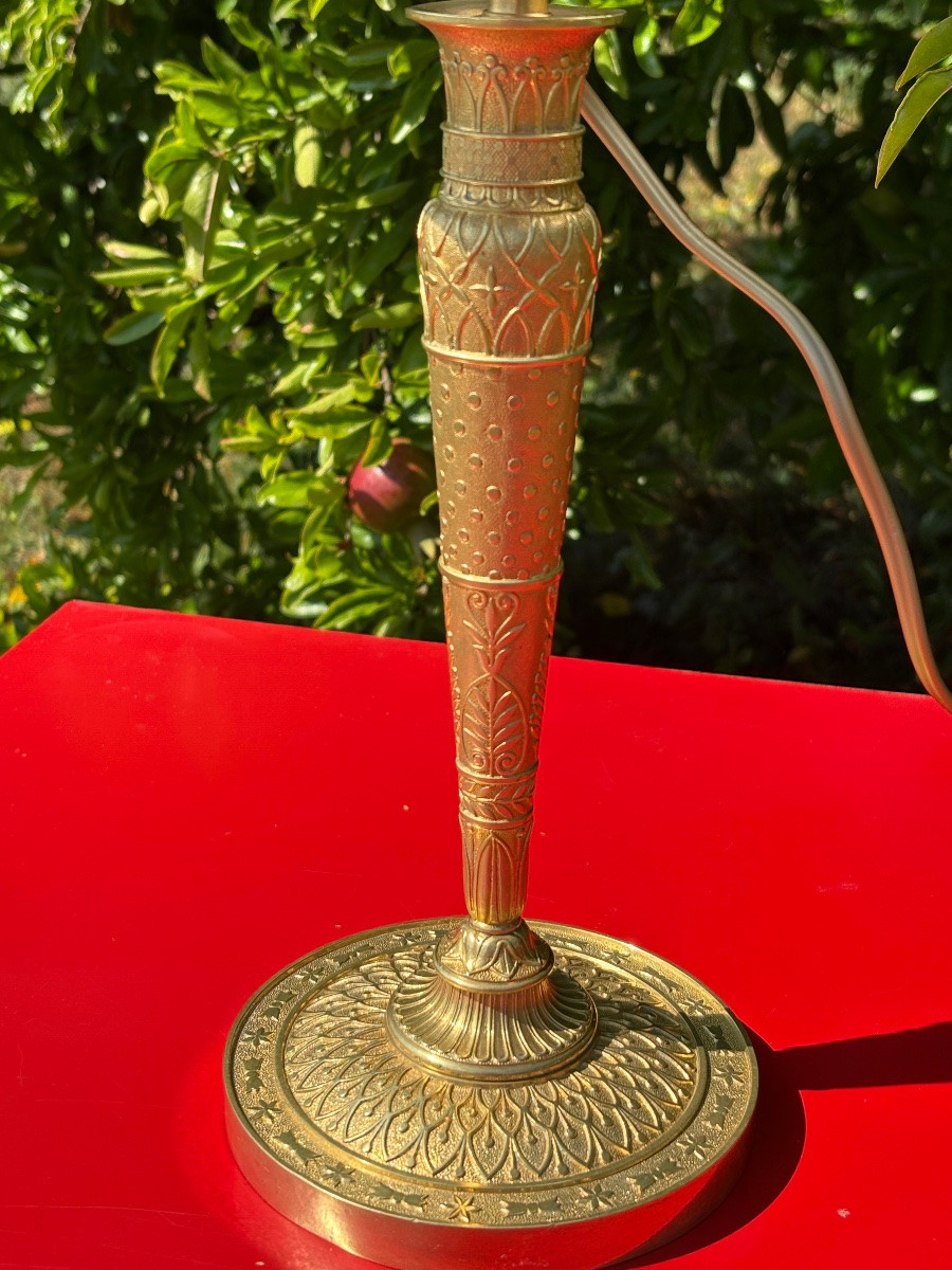 Empire Gilt Bronze Lamp -photo-1
