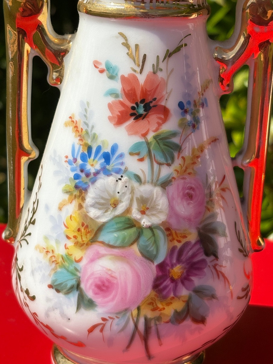 Napoleon III Vases, Paris Porcelain -photo-3
