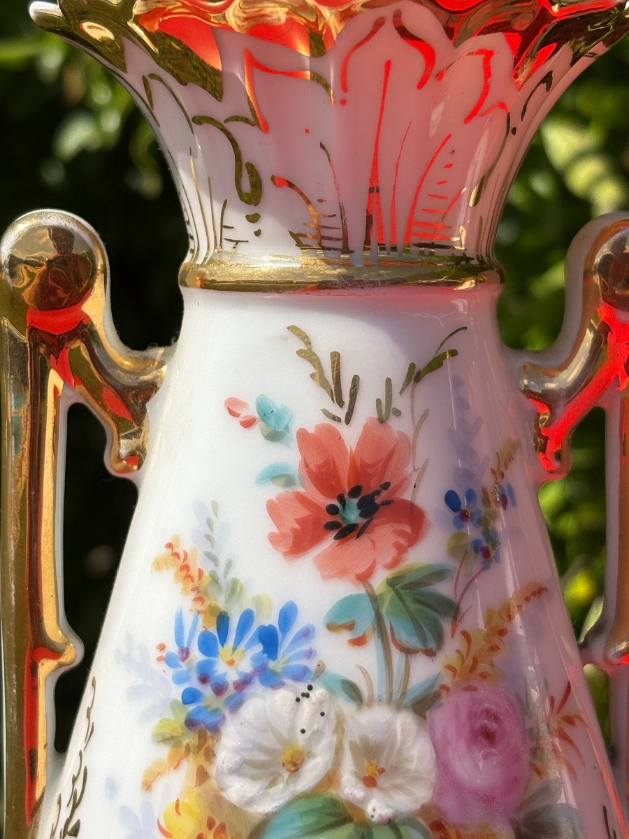 Napoleon III Vases, Paris Porcelain -photo-4