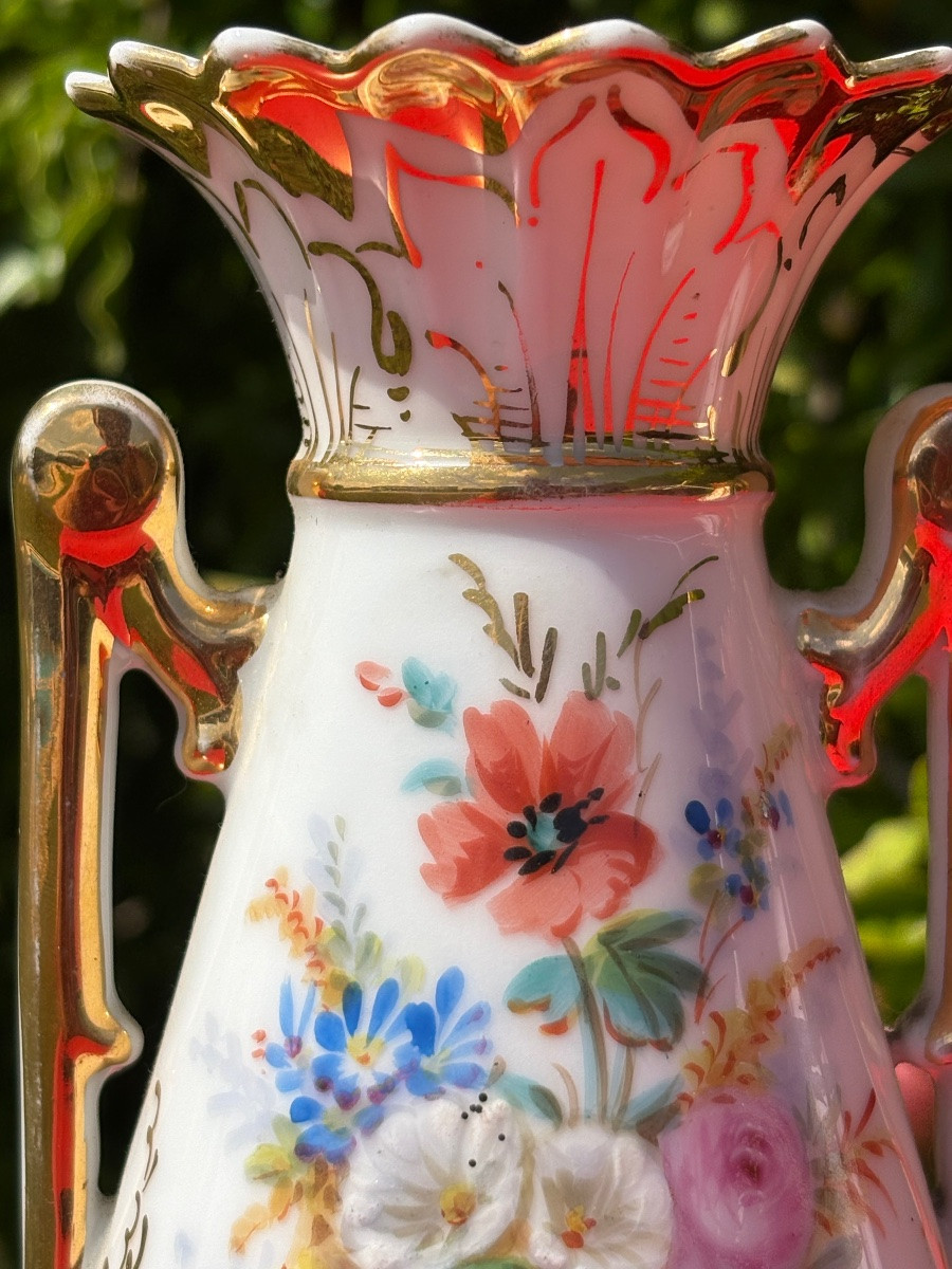 Napoleon III Vases, Paris Porcelain -photo-1