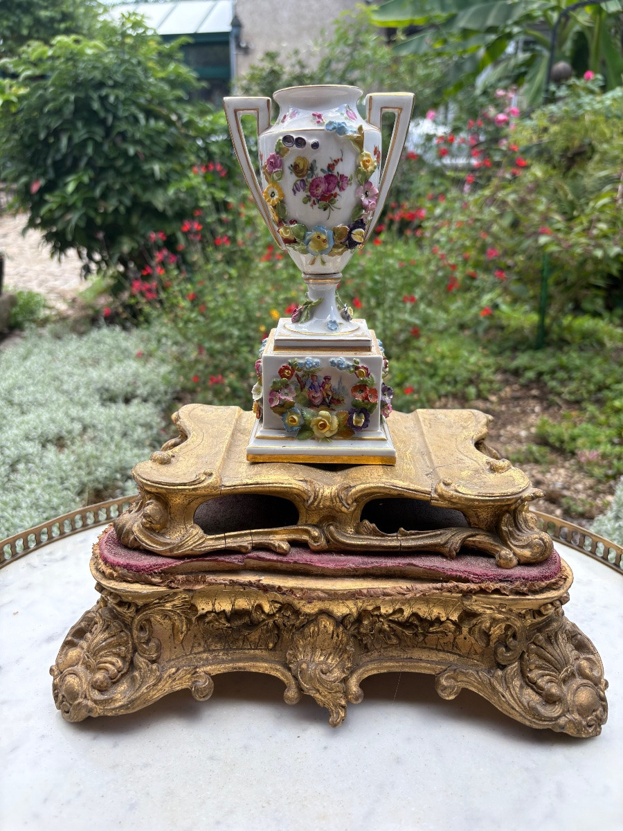 Socle en bois doré -photo-4