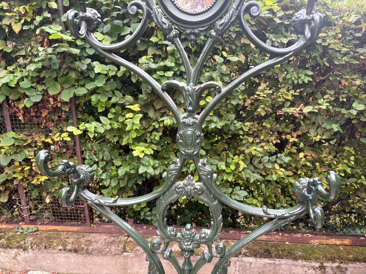 Porte manteau fonte XIXe Alfred Corneau -photo-4