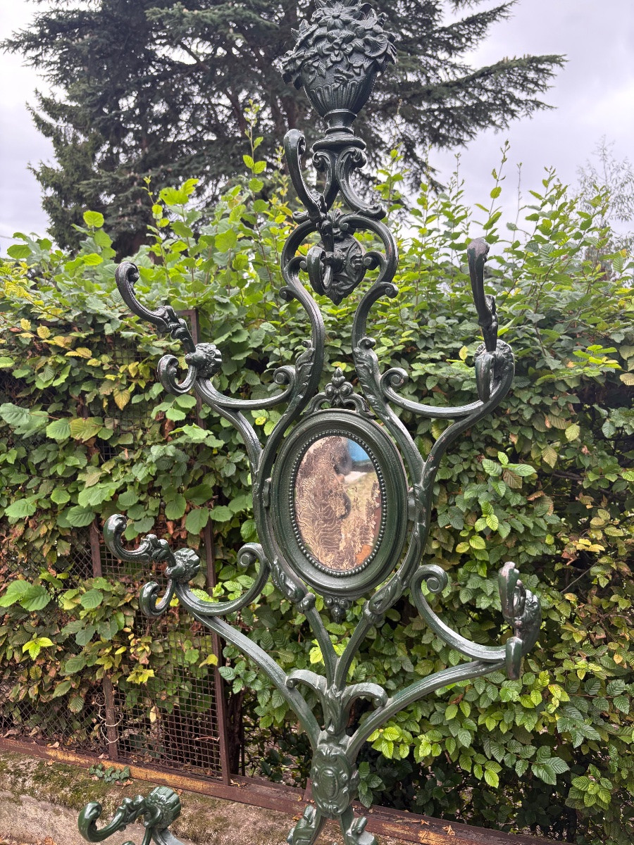 Porte manteau fonte XIXe Alfred Corneau -photo-1