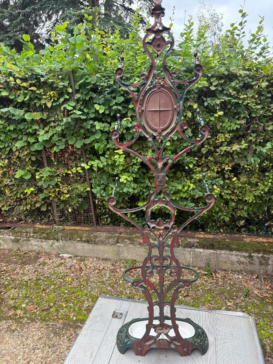 Porte manteau fonte XIXe Alfred Corneau -photo-3