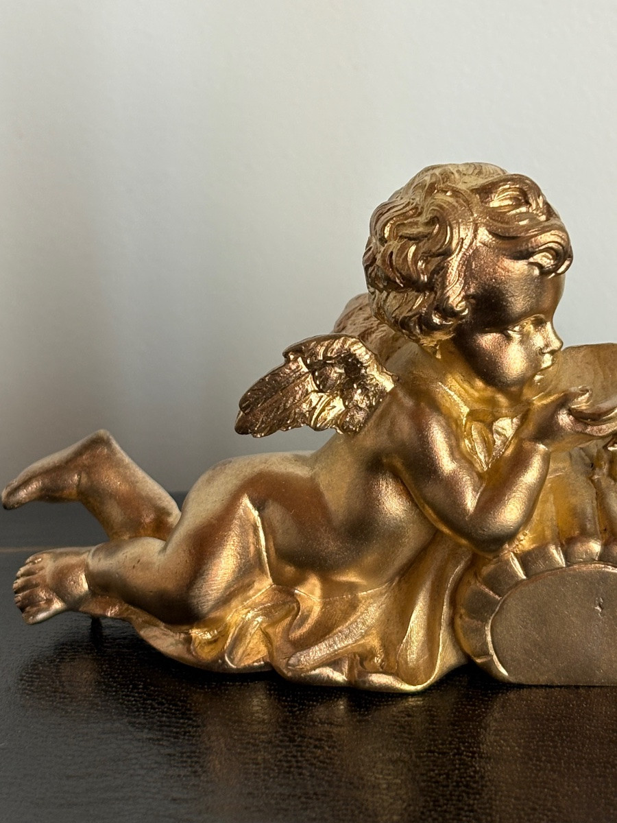 Bronze d’ornement XIXe Bacchus et Silène-photo-3