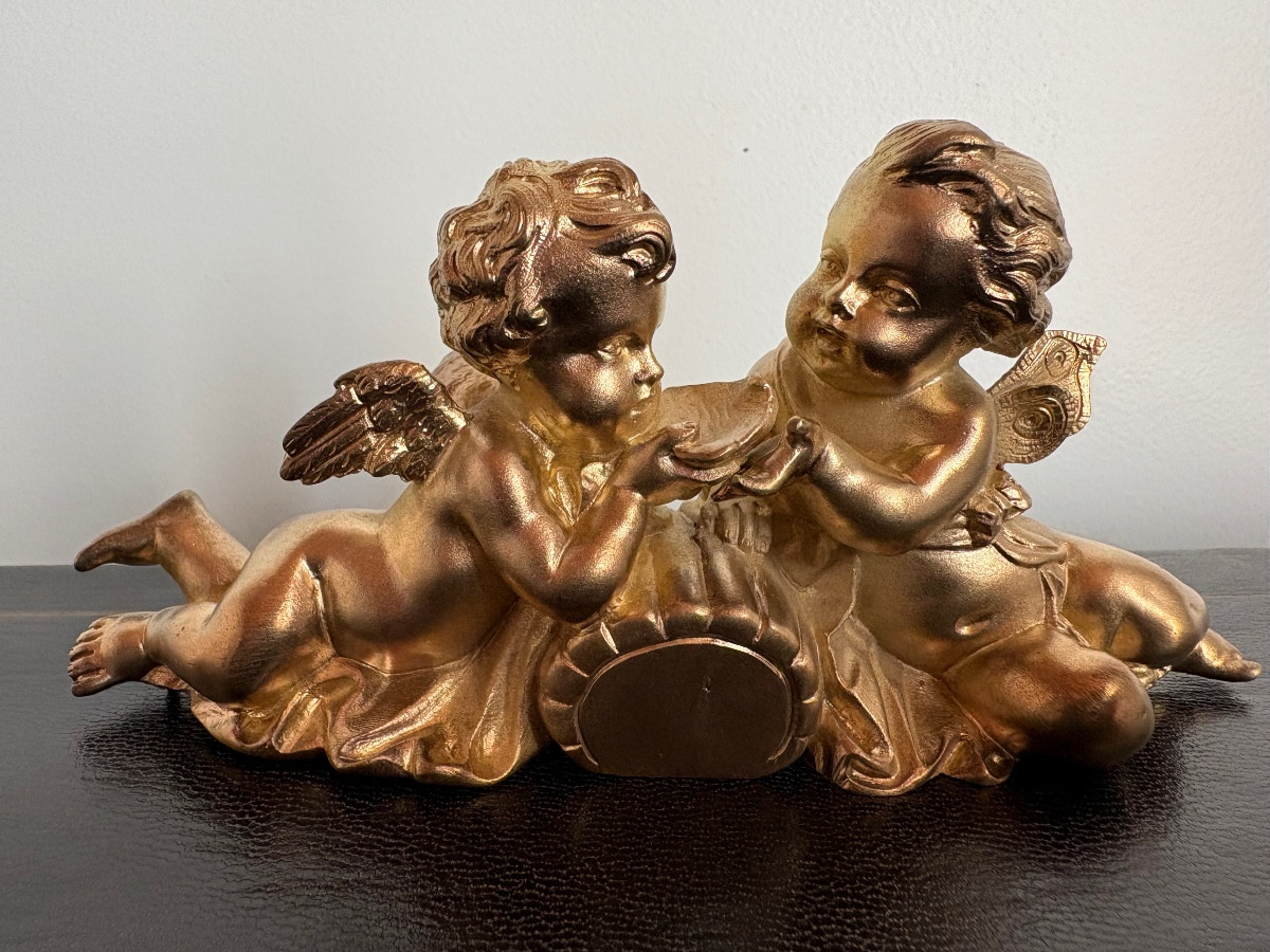 Bronze d’ornement XIXe Bacchus et Silène