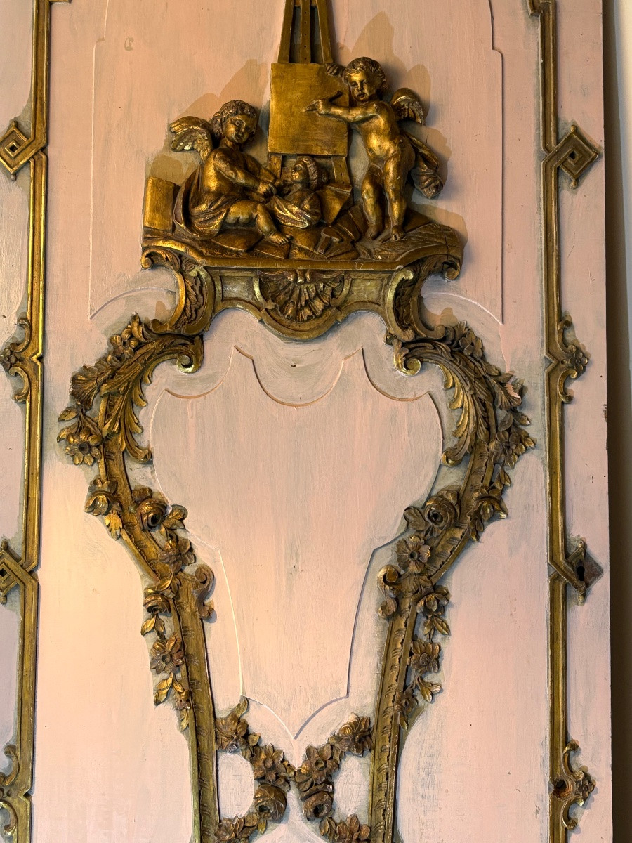 Carved Gilded Wood Paneling -photo-2