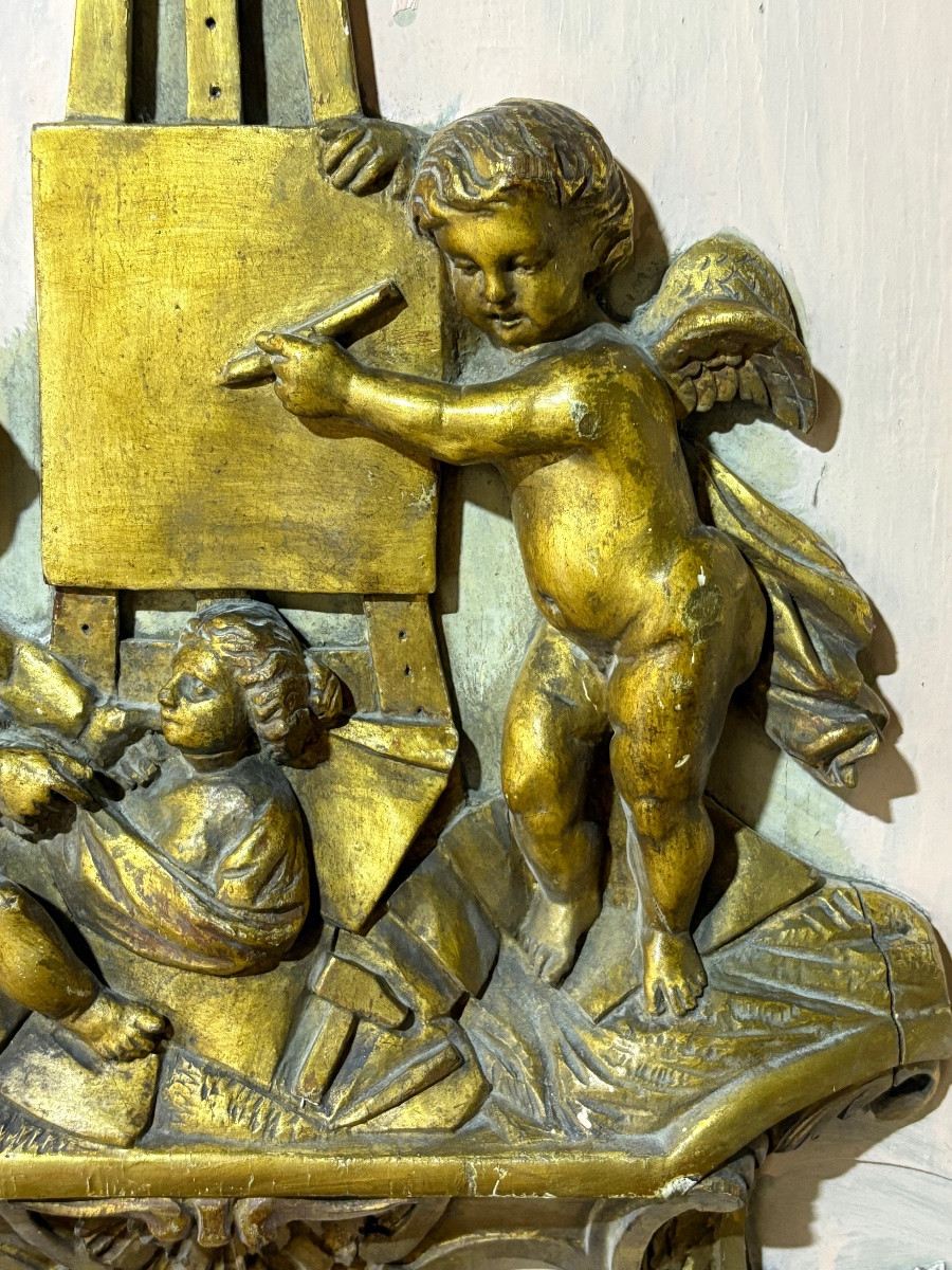 Carved Gilded Wood Paneling -photo-1