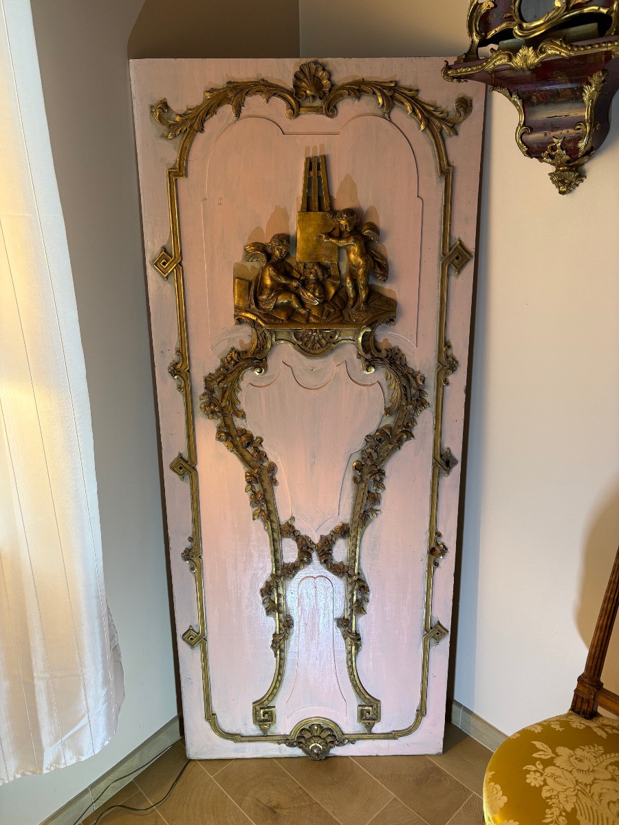 Carved Gilded Wood Paneling 