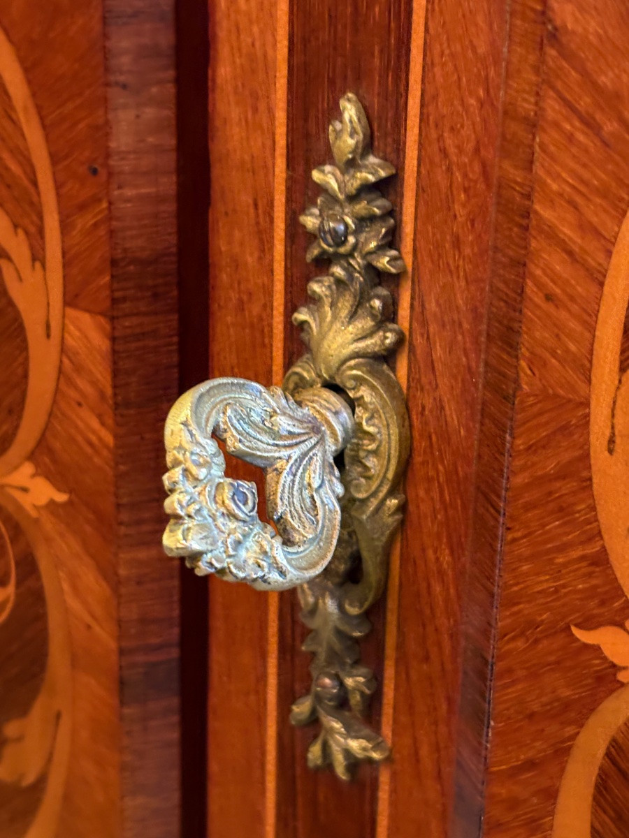 Louis XV Style Marquetry Sideboard With Support Height -photo-2