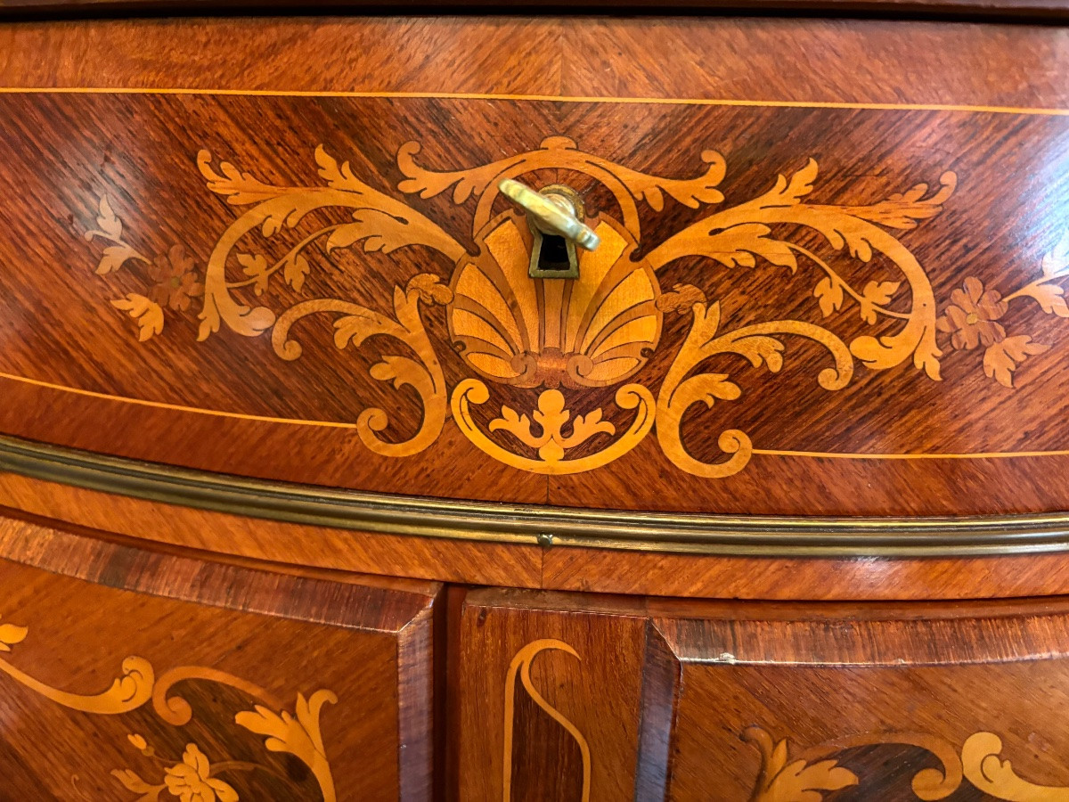 Louis XV Style Marquetry Sideboard With Support Height -photo-4