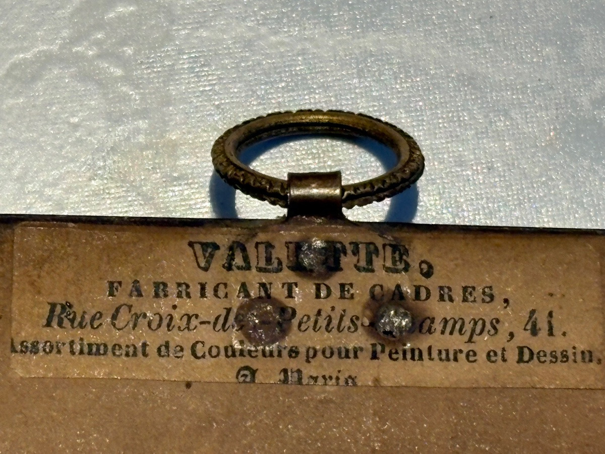 Portrait miniature jeune aristocrate par Sabatier Jean Baptiste -photo-2