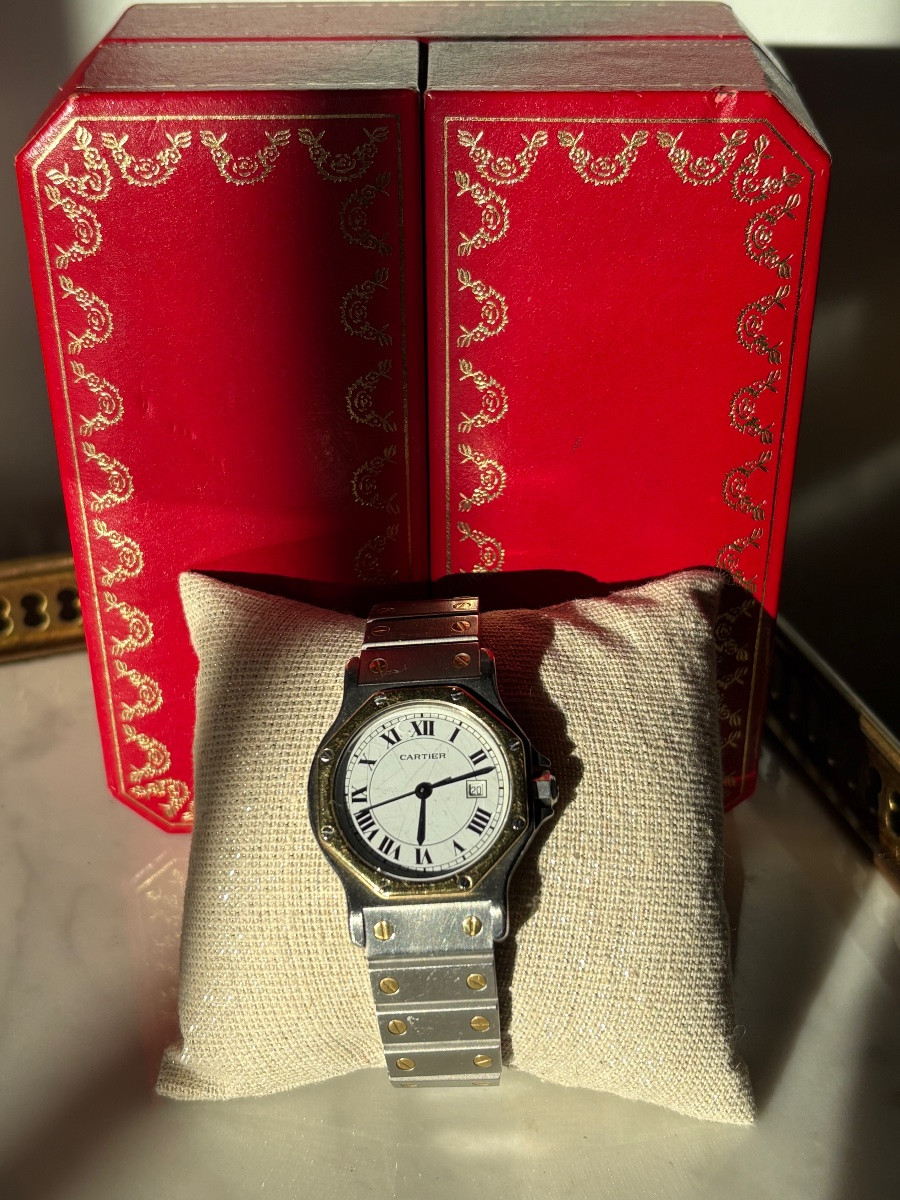 Cartier Santos octogonale automatique homme-photo-2