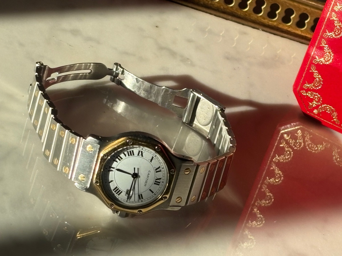 Cartier Santos octogonale automatique homme-photo-2