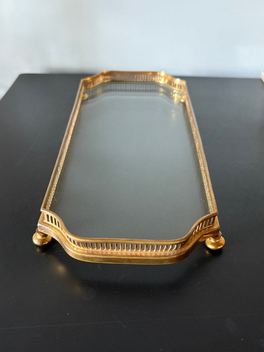 Crystal And Gilded Bronze Centerpiece -photo-1