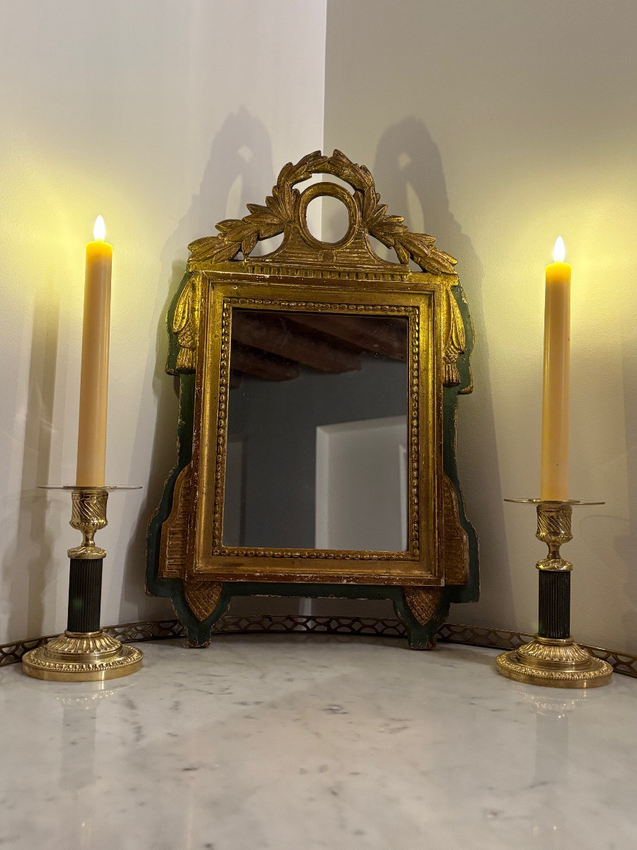 Louis XVI Style Bronze "end-of-table" Candlesticks With Double Patina -photo-3
