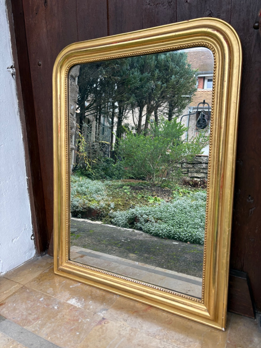Louis Philippe Mirror Gilded With Leaf 