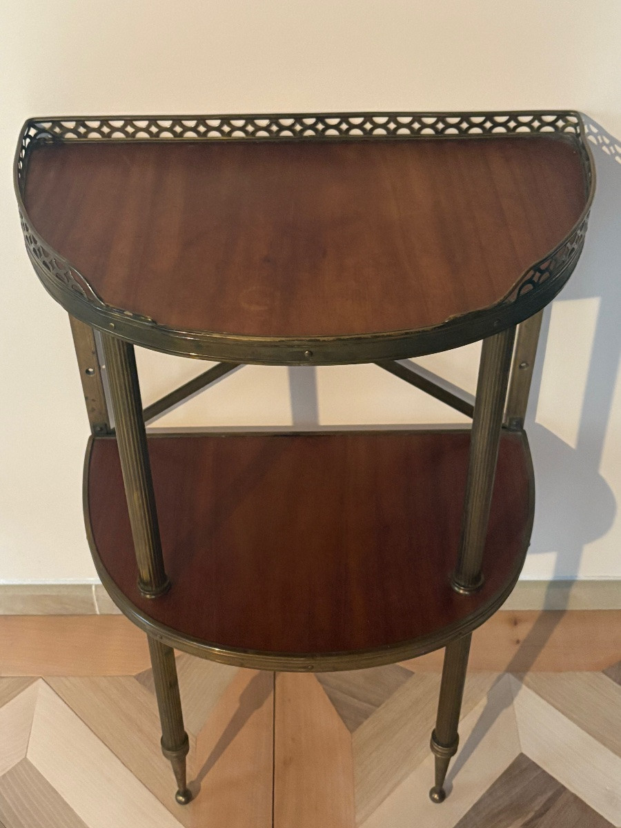 Paire de consoles demi lune Maison Jansen -photo-3