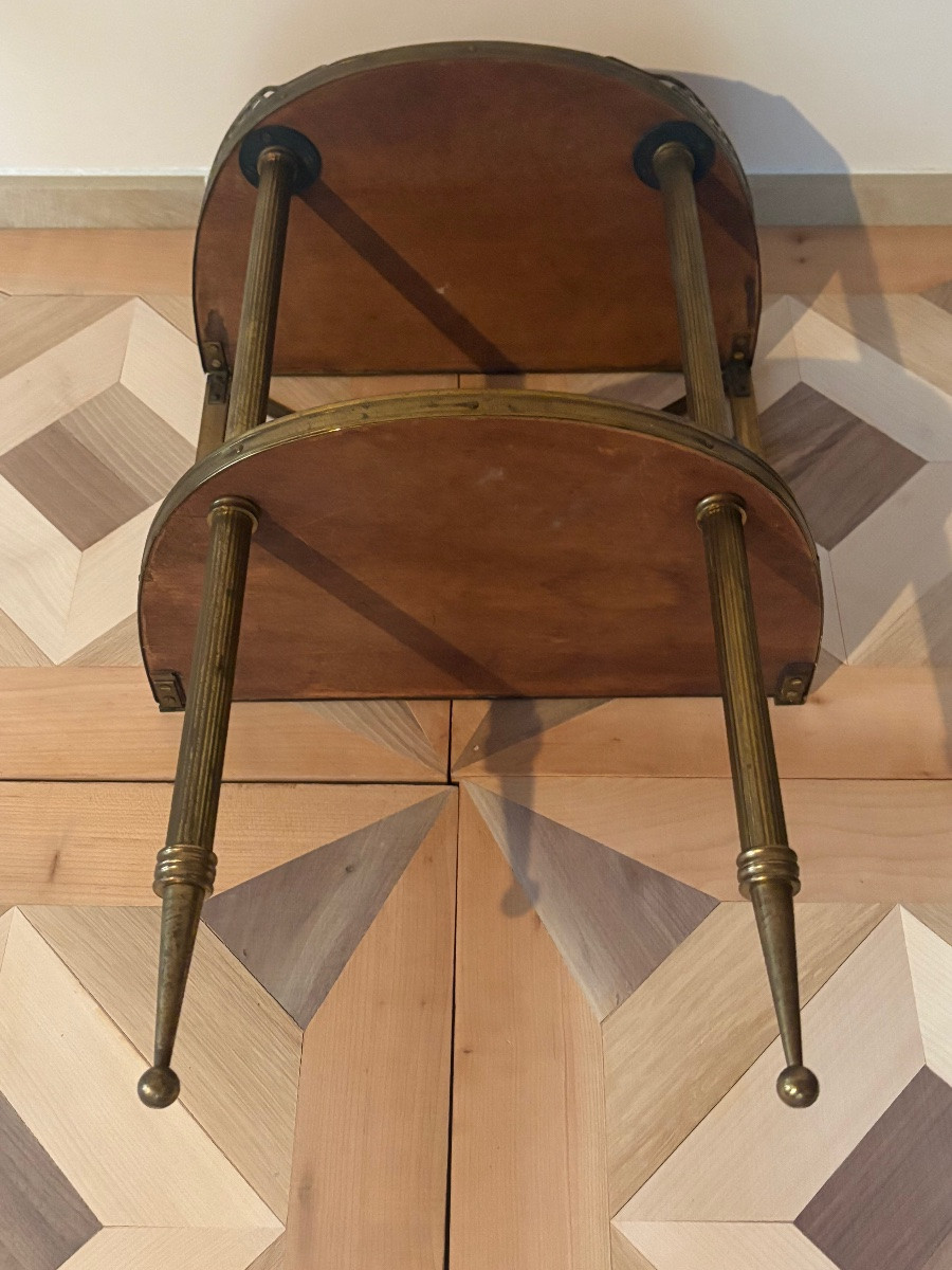 Paire de consoles demi lune Maison Jansen -photo-3