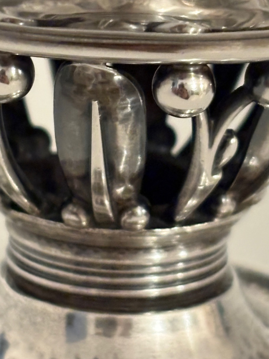 Georg Jensen Solid Silver Stemmed Bowl -photo-1