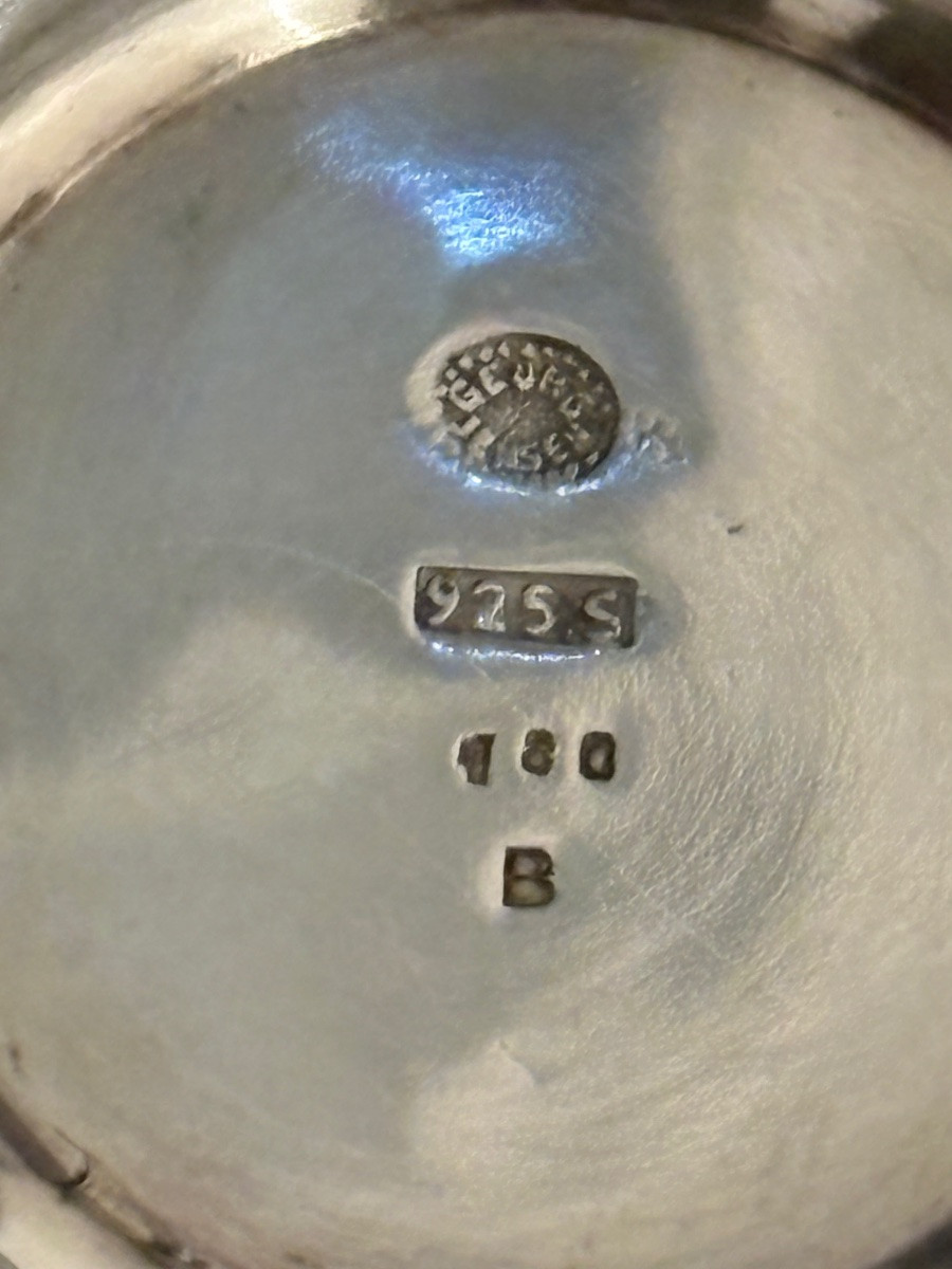 Georg Jensen Solid Silver Stemmed Bowl -photo-2