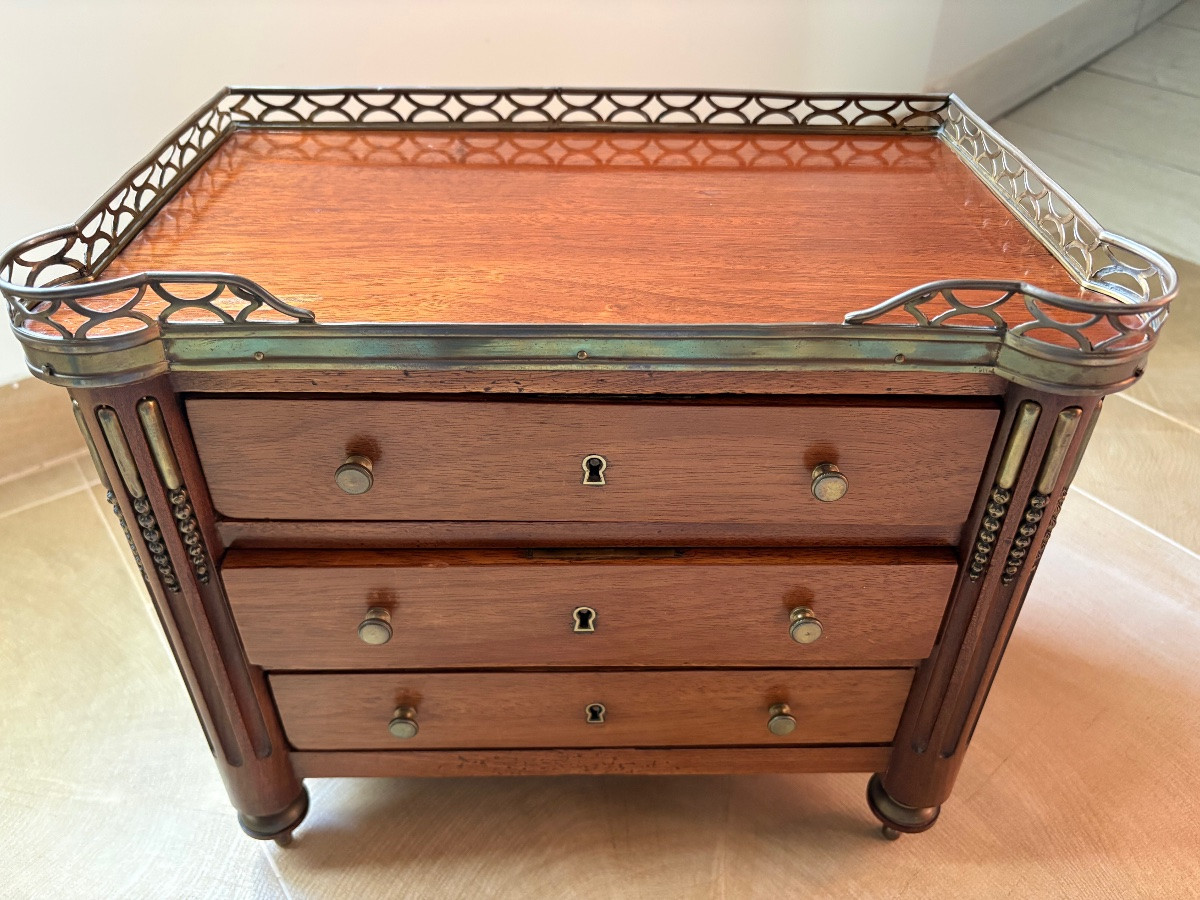 Commode de maîtrise Louis XVI-photo-3