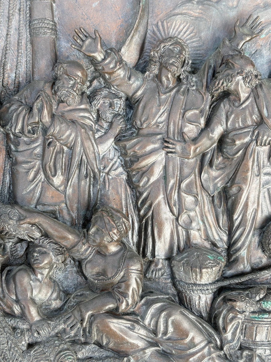 The Miraculous Catch Of Fish (high Relief) By F. Lavastre-photo-2