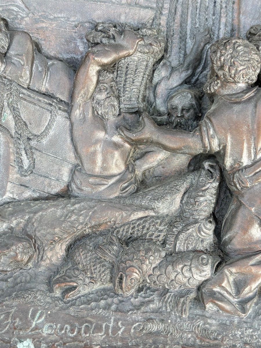 The Miraculous Catch Of Fish (high Relief) By F. Lavastre-photo-4