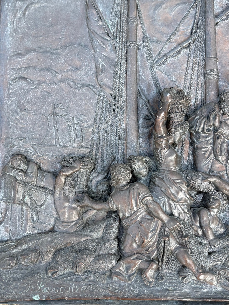 The Miraculous Catch Of Fish (high Relief) By F. Lavastre-photo-2