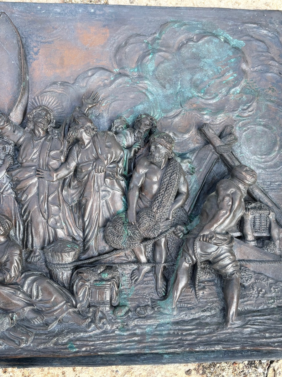 The Miraculous Catch Of Fish (high Relief) By F. Lavastre-photo-3