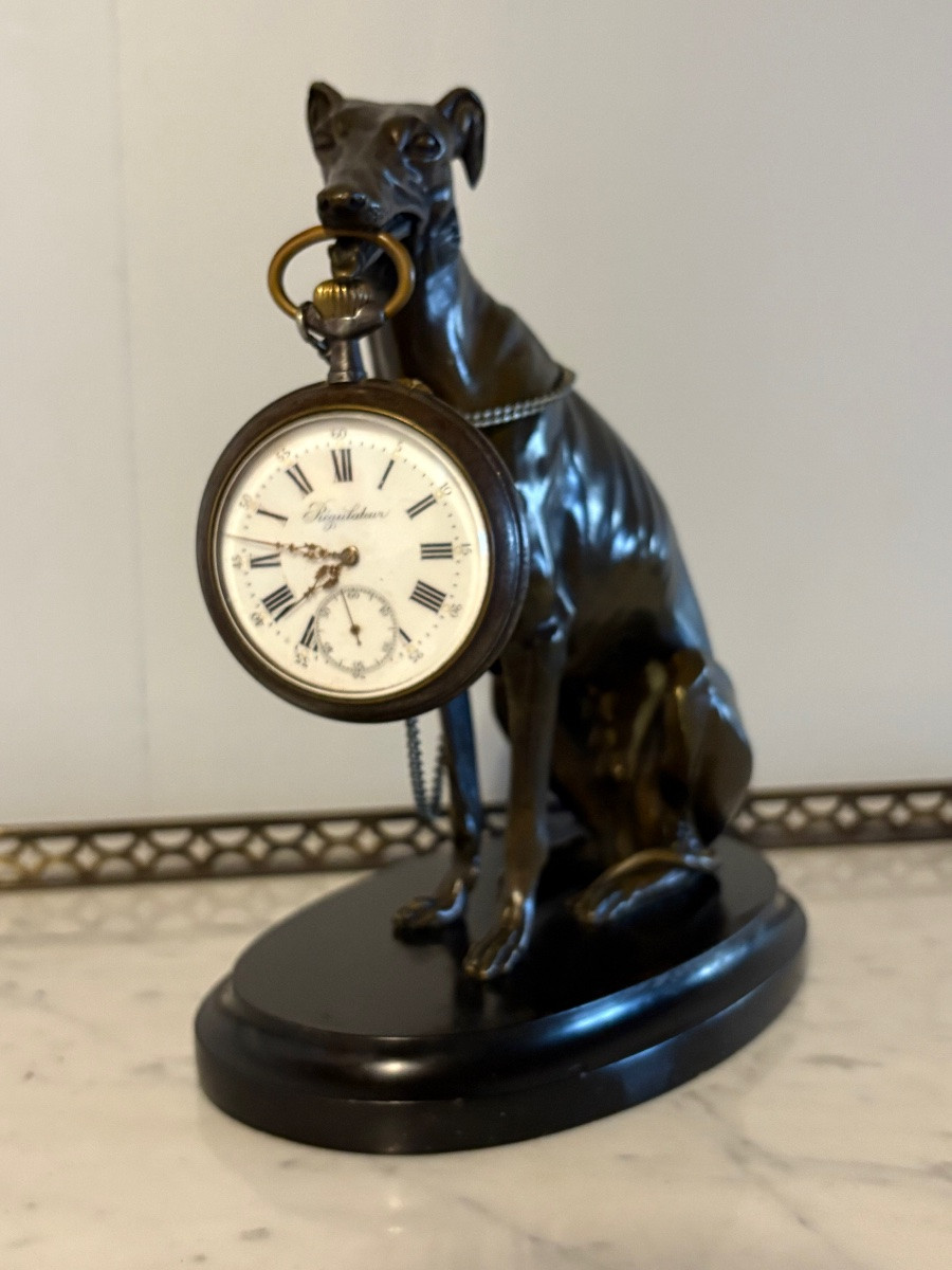 Bronze Greyhound Watch Holder-photo-2