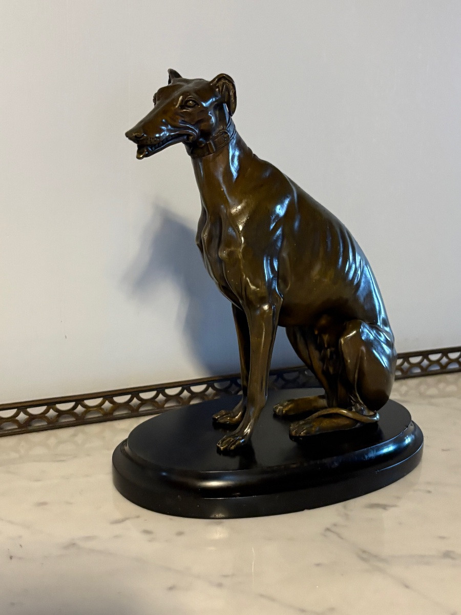 Bronze Greyhound Watch Holder-photo-3
