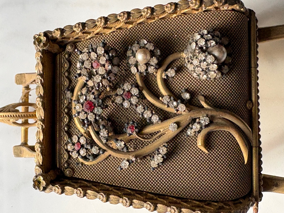 Gold-plated Bronze Wheelbarrow Jewelry Box -photo-4