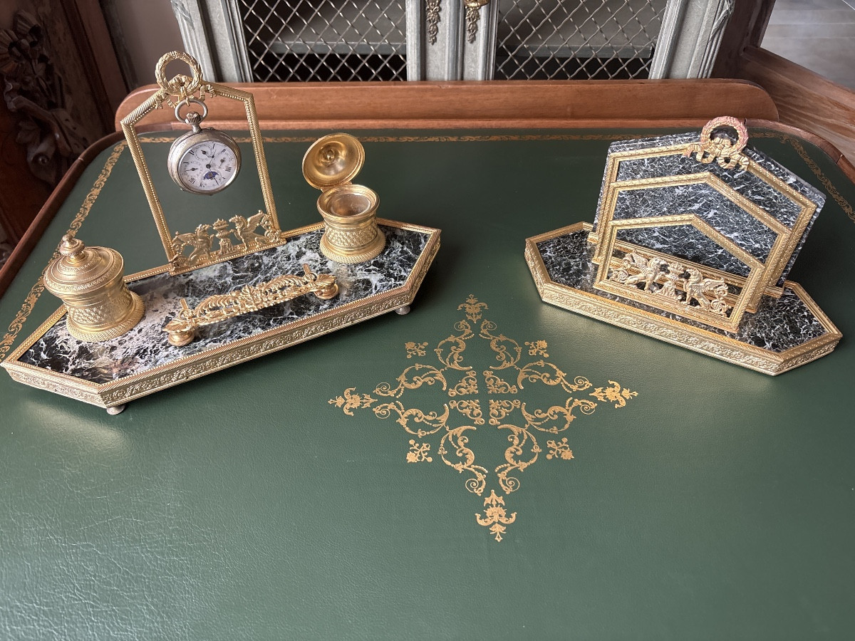 Nécessaire de bureau d’époque Empire 