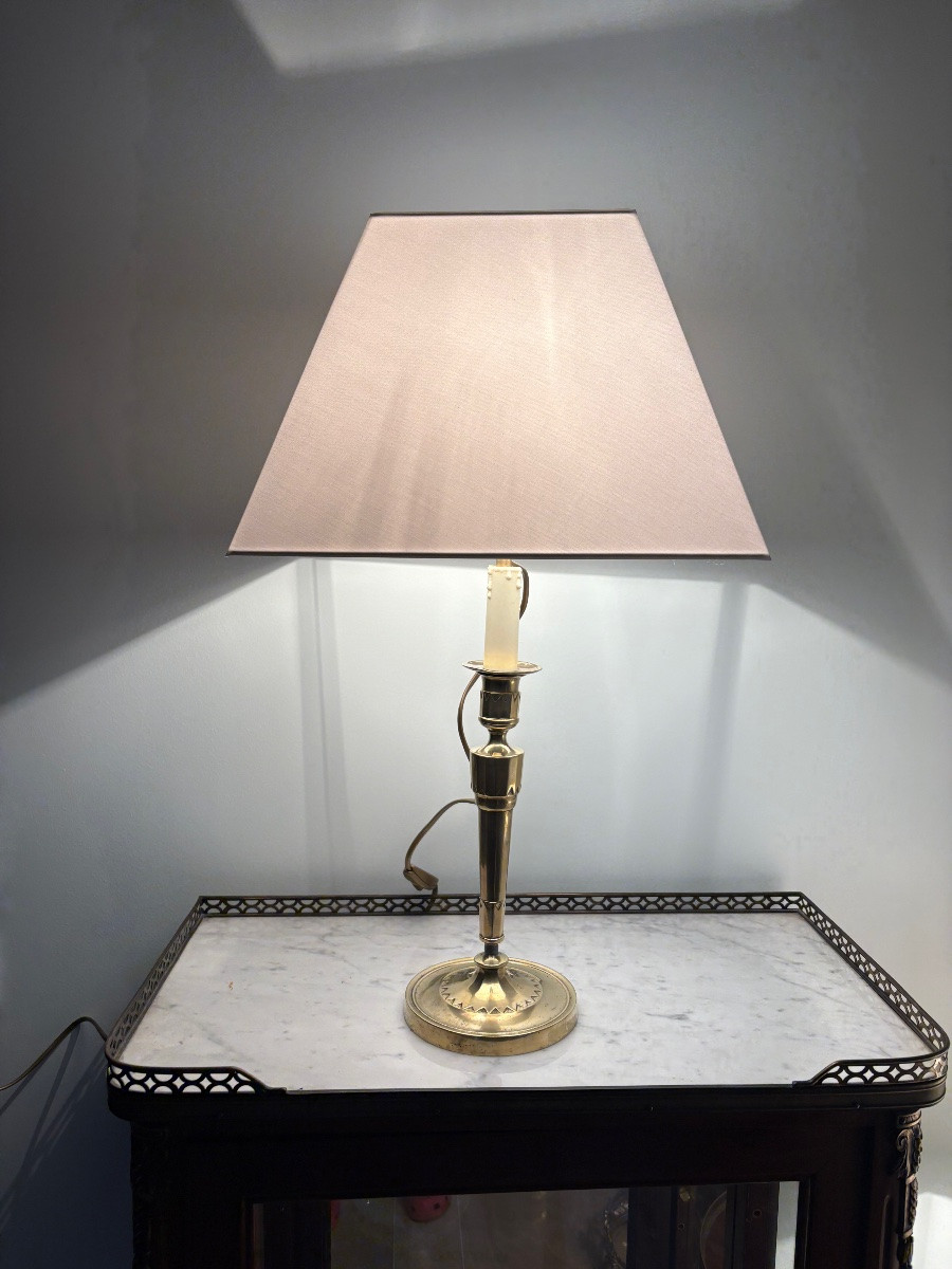 Bougeoirs lampes d’époque Louis XVI XVIIIe-photo-2