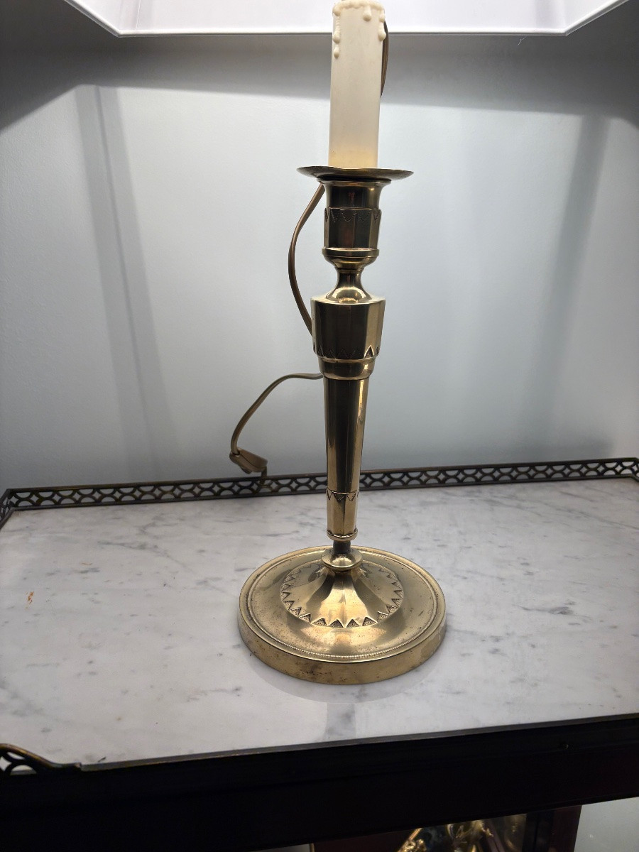 Bougeoirs lampes d’époque Louis XVI XVIIIe-photo-3