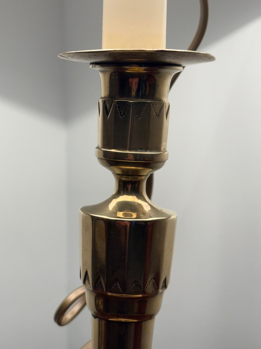 Bougeoirs lampes d’époque Louis XVI XVIIIe-photo-1