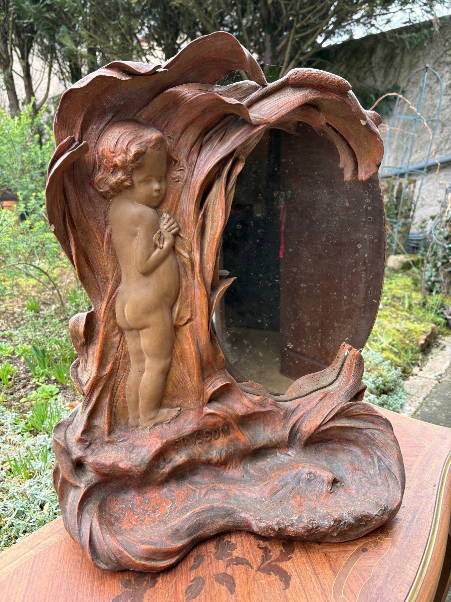 Miroir de table Art Nouveau -photo-3