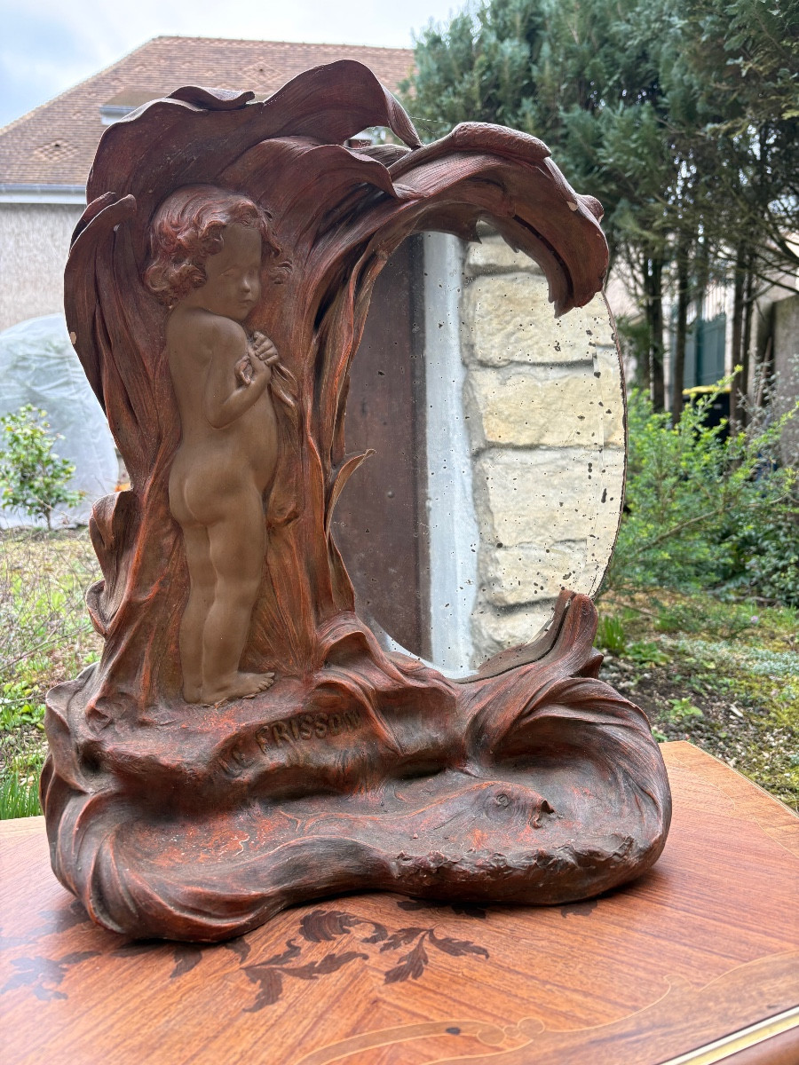 Miroir de table Art Nouveau 