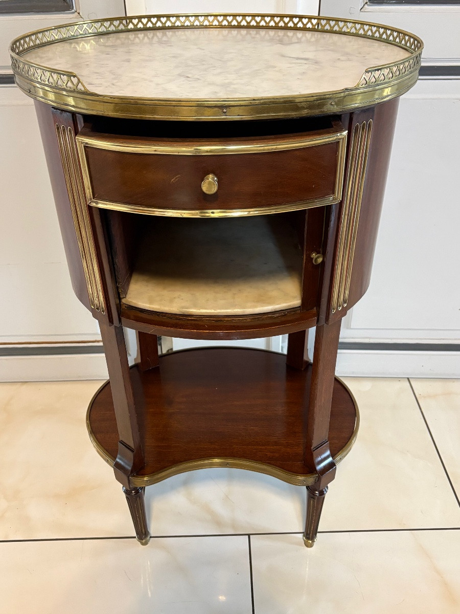 Table de salon à rideau style Louis XVI -photo-4