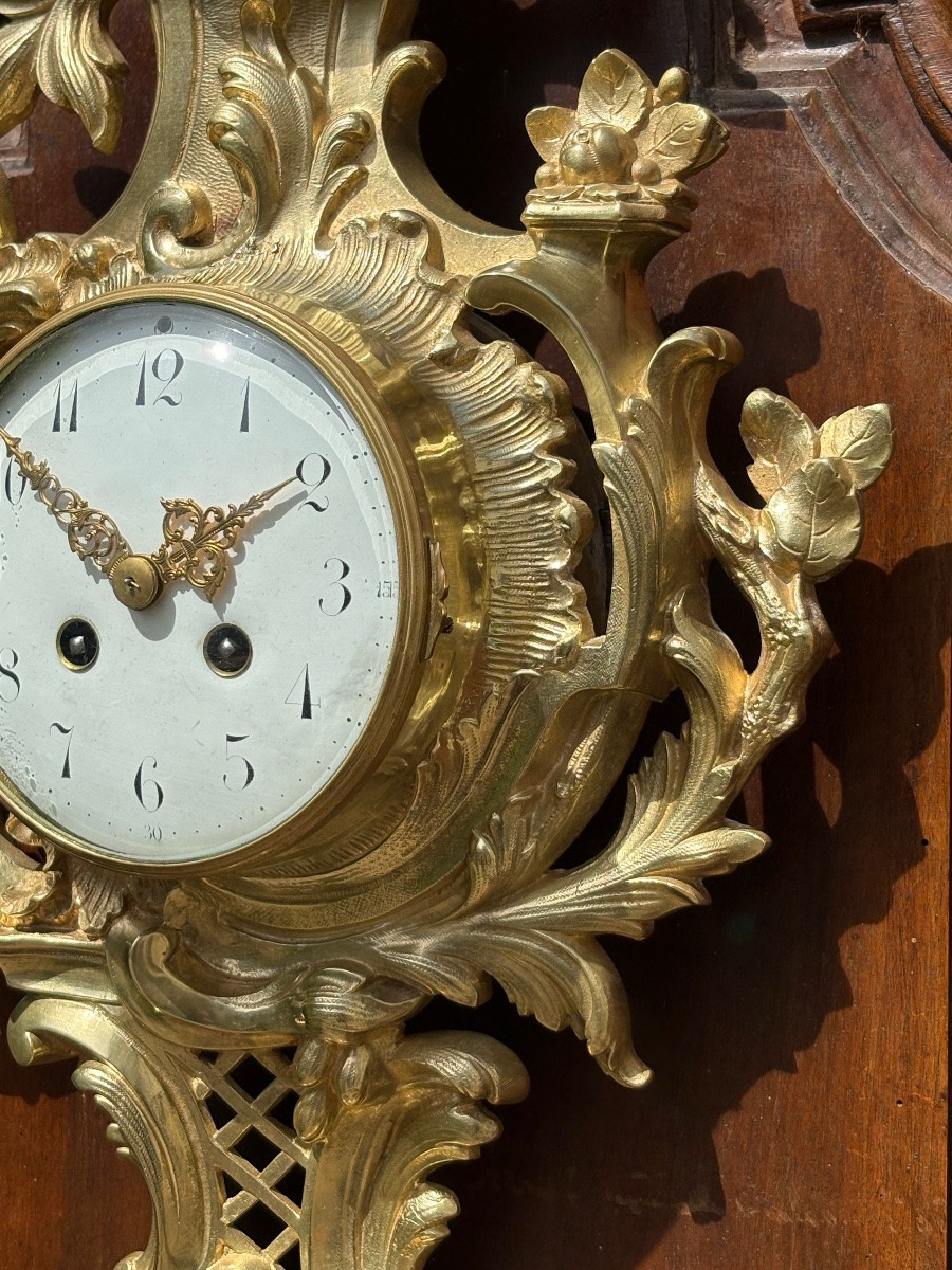 Cartel Louis XV en bronze doré -photo-2