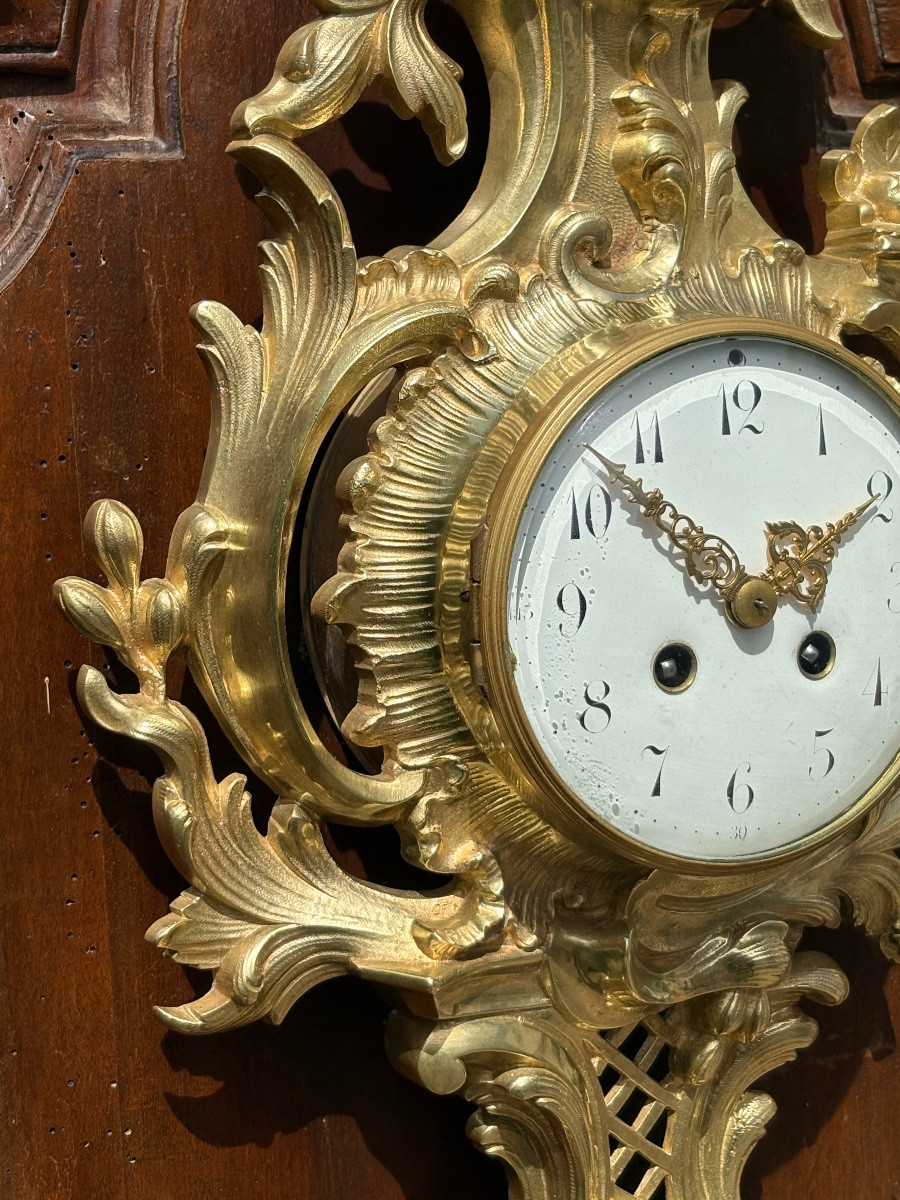 Cartel Louis XV en bronze doré -photo-4