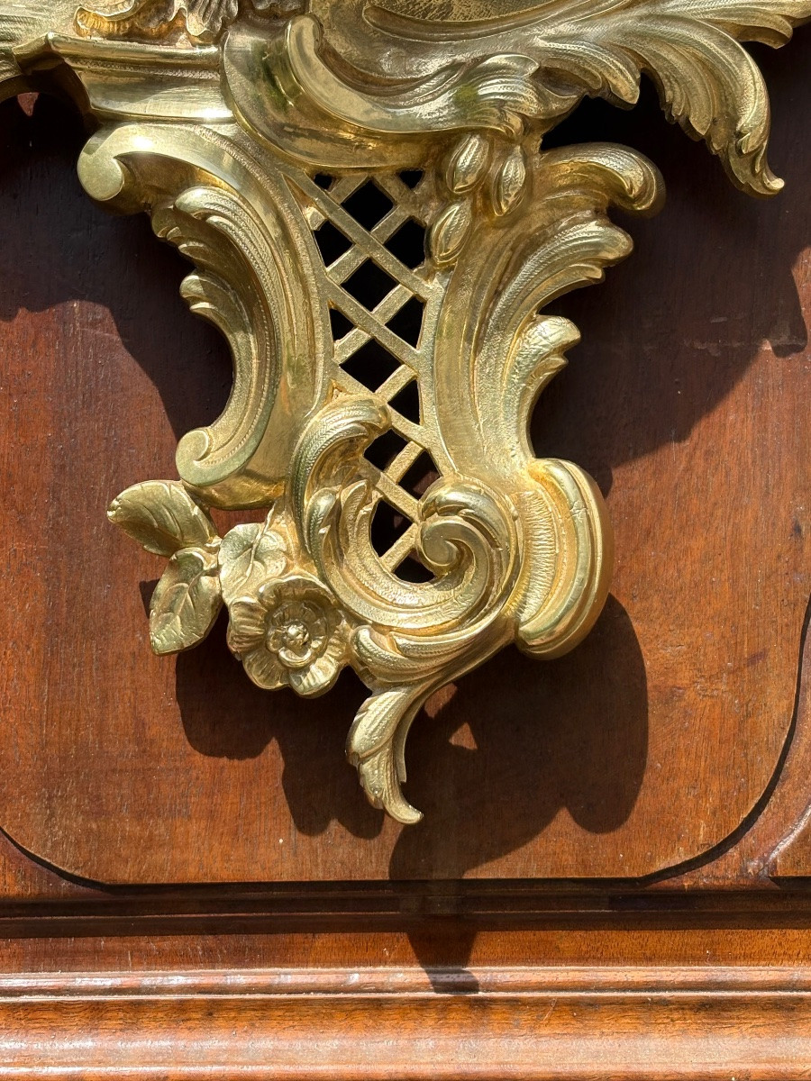 Cartel Louis XV en bronze doré -photo-1