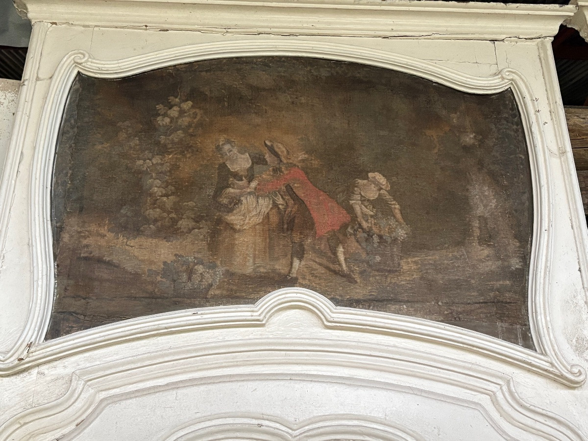 Communication Doors With Louis XV Overmantel-photo-4