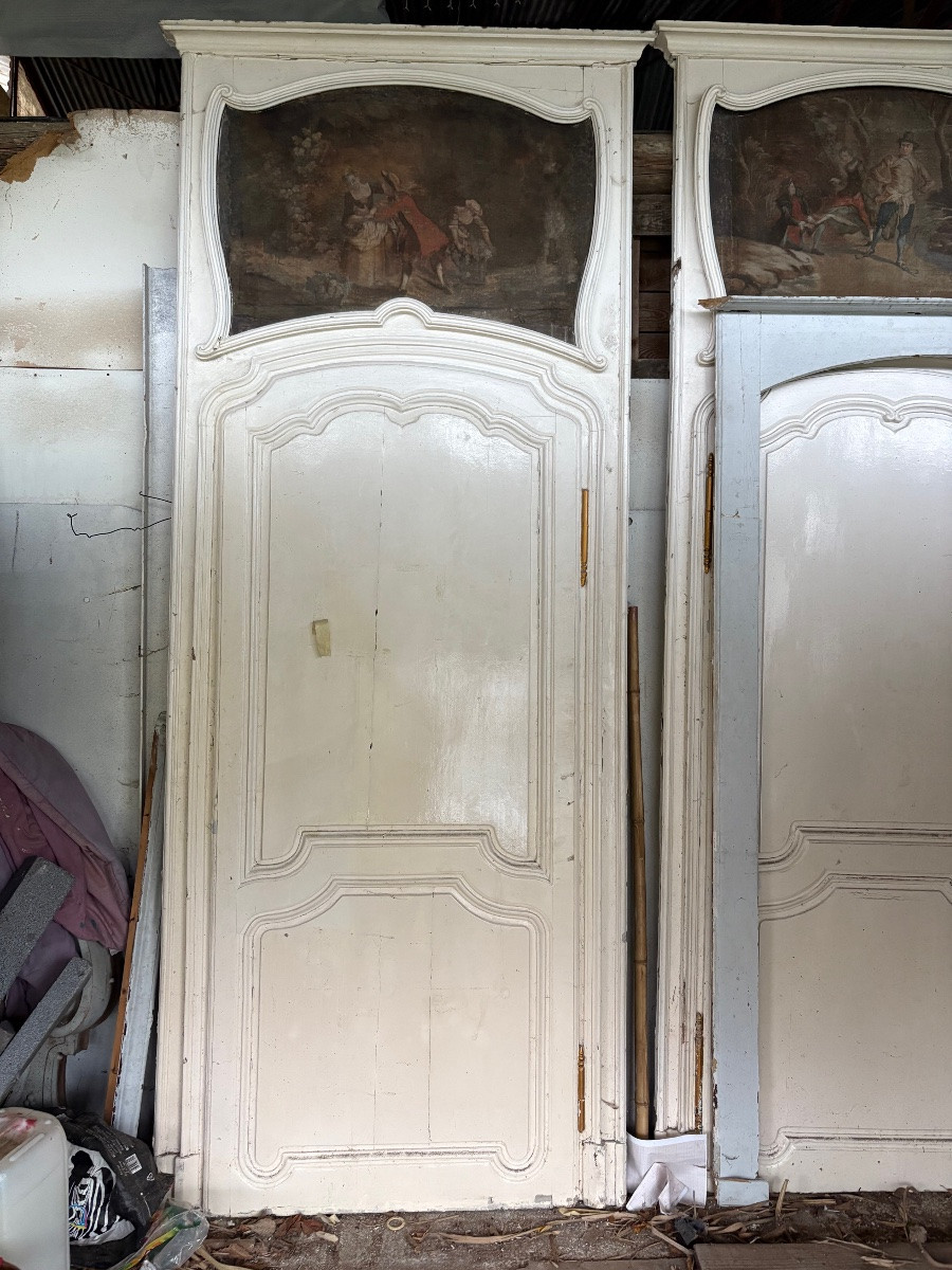 Communication Doors With Louis XV Overmantel-photo-2