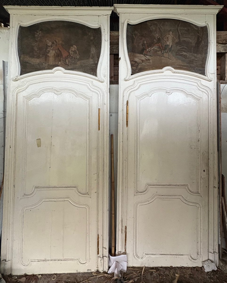 Communication Doors With Louis XV Overmantel