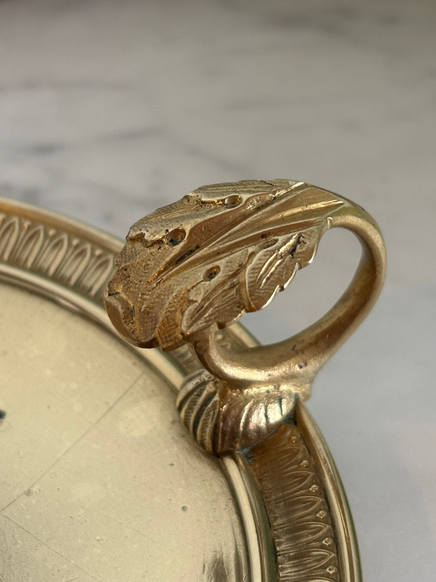 Gilt Bronze Empire Hand Candlestick-photo-3